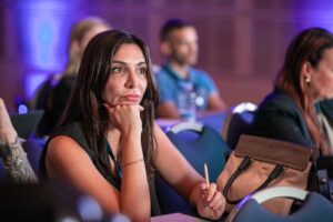 Mictrix event portfolio Malta showcase featuring stage setup at a corporate conference