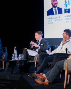 Mictrix event portfolio Malta showcase featuring stage setup at a corporate conference