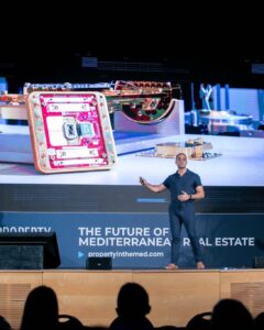 Mictrix event portfolio Malta showcase featuring stage setup at a corporate conference