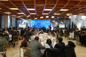 Mictrix event portfolio Malta showcase featuring stage setup at a corporate conference